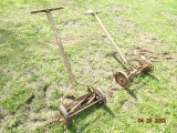 (2) Antique Push Mowers