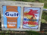 Gulf & Mobilgas Signs, New Reproduction