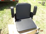 New Black Equipment Seat w/ Arm Rests, CS140-1B