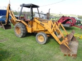 Case 580D Backhoe, OROPS, Diesel, 3300 Hours, Tire Chains, 36