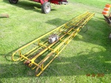 Yellow Skeleton Hay Elevator w/ Electric Motor, 24'