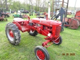 Farmall A Antique Tractor w/ New 12.4-24 Tires, Belt Pulley, Nice Tractor F