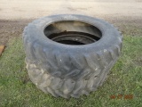 16.9-38 Tires, One Has A Big Cut In It