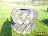 Goodyear 28L-26 Tires w/ One Yellow Rim