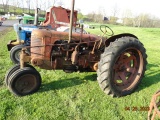 Case SC Antique Tractor, Foot Clutch, Eagle Hitch, Not Running, One Rear Ti