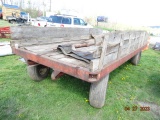 Flat Wagon w/ Sides, Tongue Is On The Bed