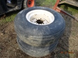 (2) 12.5-15 Implement Tires On 6 Hole Rims