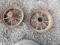 Pair Of F&H Spoke Wheels Off McCormick Deerign W40, Need Repair