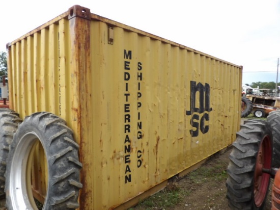 Yellow 20' Sea Container