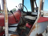 International 756 Diesel Tractor, Ice Cream Box Cab, Wheel Weights, 3pt, Pt