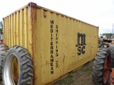 Yellow 20' Sea Container