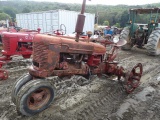 Farmall H Antique Tractor, Runs Great & Has A New Manifold, No Back Tires,