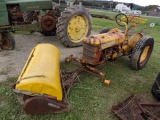 International Cub Lowboy w/ 1pt Fast Hitch & Sweepster Broom