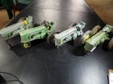 (4) John Deere Project Tractors, Tin Wheels