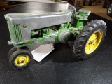 John Deere 2 Cylinder Tractor w/ 3pt & Metal Wheels