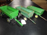 (3) JD Wagons