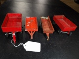 (4) Small Wagons /Spreaders