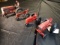 Group of 4 Tractors, 2 Auburn Rubber, Small IH 66 Series, Plastic Tractor w