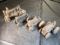 Group Of 4 Old JD & Fordson Cast Iron Toys