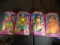 (4) Betty Jean Neon Ball Gown Dolls