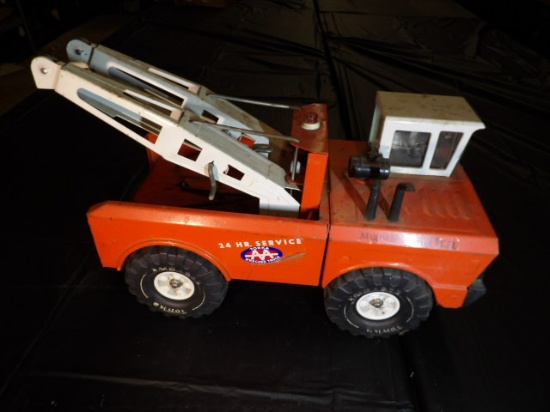 Tonka Mighty 24 Hr Steel Twin Boom Wrecker