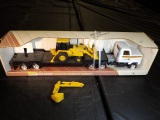 1/25 John Deere Semi w/ Backhoe, (Hoe Is Broke Off See Pics)