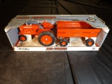 1/16 Allis Chalmers WD45 Tractor & Wagon Set, Dirty