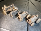 Group Of 4 Old JD & Fordson Cast Iron Toys