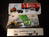 Group Of 3 1/64 Trucks, High Detail B Model Mack Mcdonalds Semi, JD Constru
