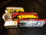Group Of Trucks, BP Fire Truck, Pennzoil Semi, TSC Semi, White Rose bank &