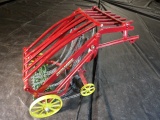 Horse Drawn John Deere Hay Loader, One Small Bar Is Broken