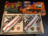 Lot Of 4 Semis, (2) Winross Agway, Quaker State, Harley Davidson