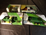 (4X) JD Lawn & Garden, 1/32 Spreader, 1/32 JD 3140, JD Pickup Old Box #3827
