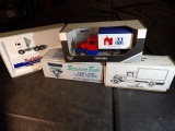 (4) Trucks, True Value, NY Farm Show, Snap On, Ertl Bank