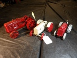 (3X) Cast Iron Tractors, McCormick Deering W9, 2 Fordsons