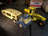Structo Car hauler & Nylint Grader