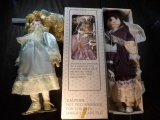 (3) Dolls, Alice Amanda & Fine Porcelain Dolls