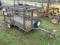 Small Single Axle Trailer w/ Wood Sides, Bill Of Sale Only No Reg