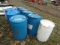 (9) Plastic Barrels