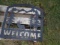 Black Moose Welcome Metal Sign, 20