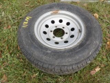 225-75R15 Trailer Tire On 6 Lug Rim