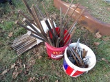 (3) Buckets Of Hardware, Rebar, Form Pins