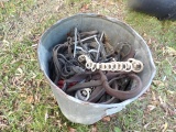 Garbage Can Full Of Horse Tack