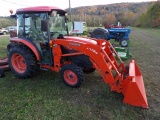 Kubota L3240HSTC 4wd Tractor w/ LA724 Loader, Universal 2 Lever Quick Attac