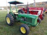 John Deere 401 Utility Tractor, Gas, Powersteering, Rops Canopy, Remote, 3p