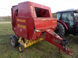 New Holland 648 Round Baler, Autowrap, Consignor Just Updated To A New Bale