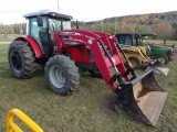 Massey Ferguson 2680HD 4wd Tractor w/ DL280 Loader, Cab w/ Heat & AC, Unive