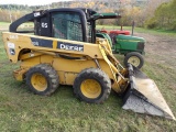 Deere 325 Skid Steer, Cab w/ Heat & AC, 8 Suitcase Counterweights, 3752 Hou
