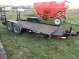 Cronkhite Pintle Hitch Equipment Trailer w/ Ramps, Has  A Title, Towed A Lo