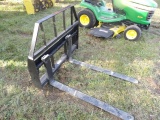 Unused Kivel 3500 LB Pallet Forks, Universal Quick Attach